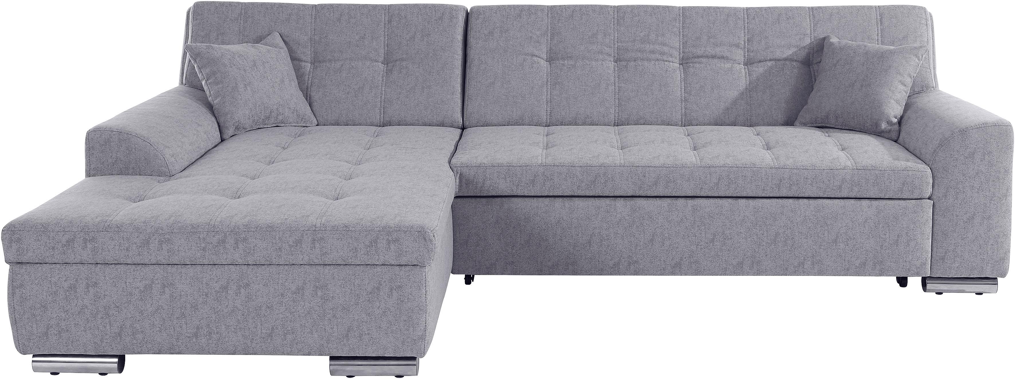 DOMO collection Ecksofa "Aversa L-Form", wahlweise mit Bettfunktion günstig online kaufen