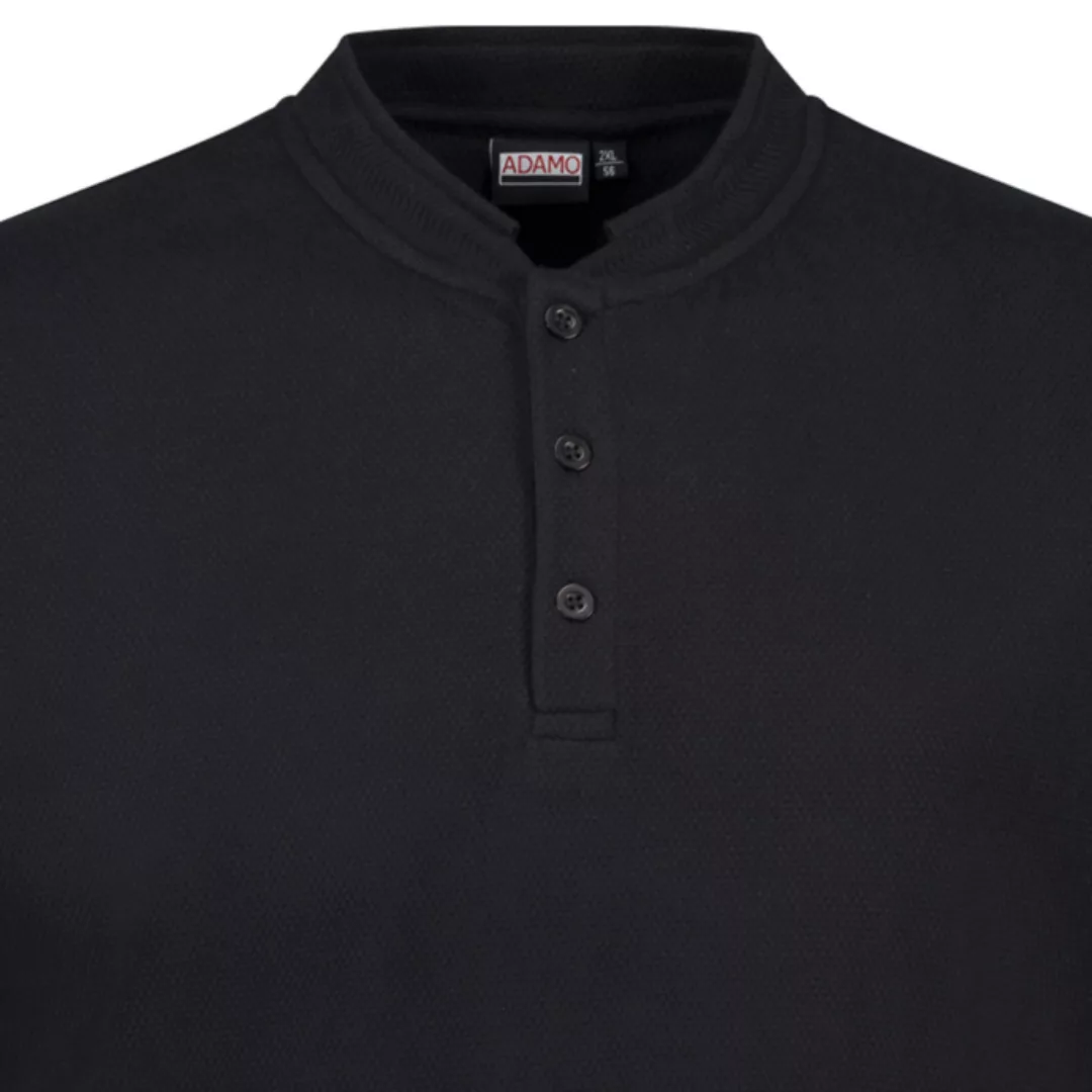 ADAMO T-Shirt (1-tlg) Waffelpiqué Serafino Shirt für Herren in Übergrößen b günstig online kaufen