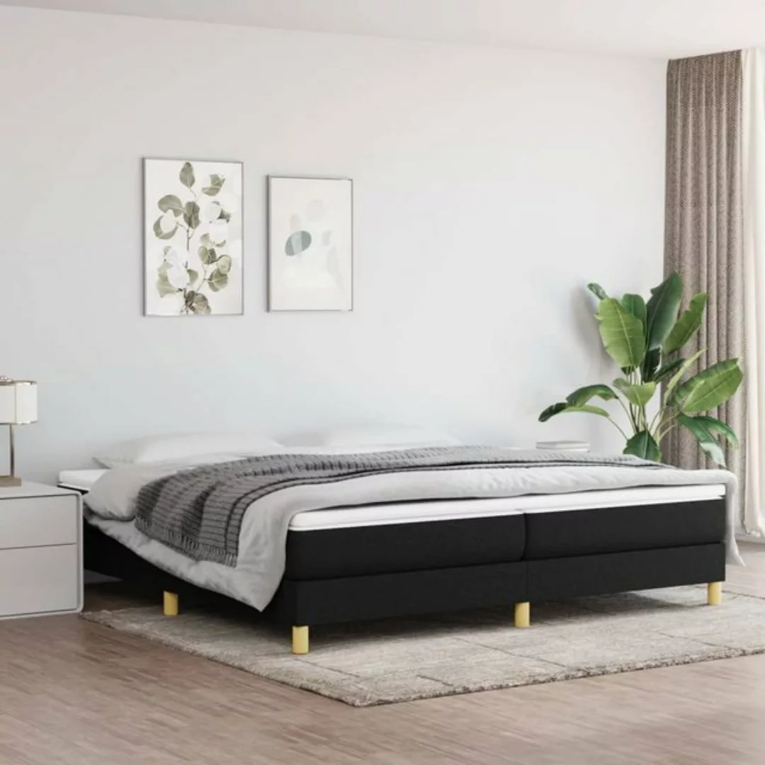 Vidaxl Boxspringbett Dunkelgrau 200x200 Cm Stoff günstig online kaufen