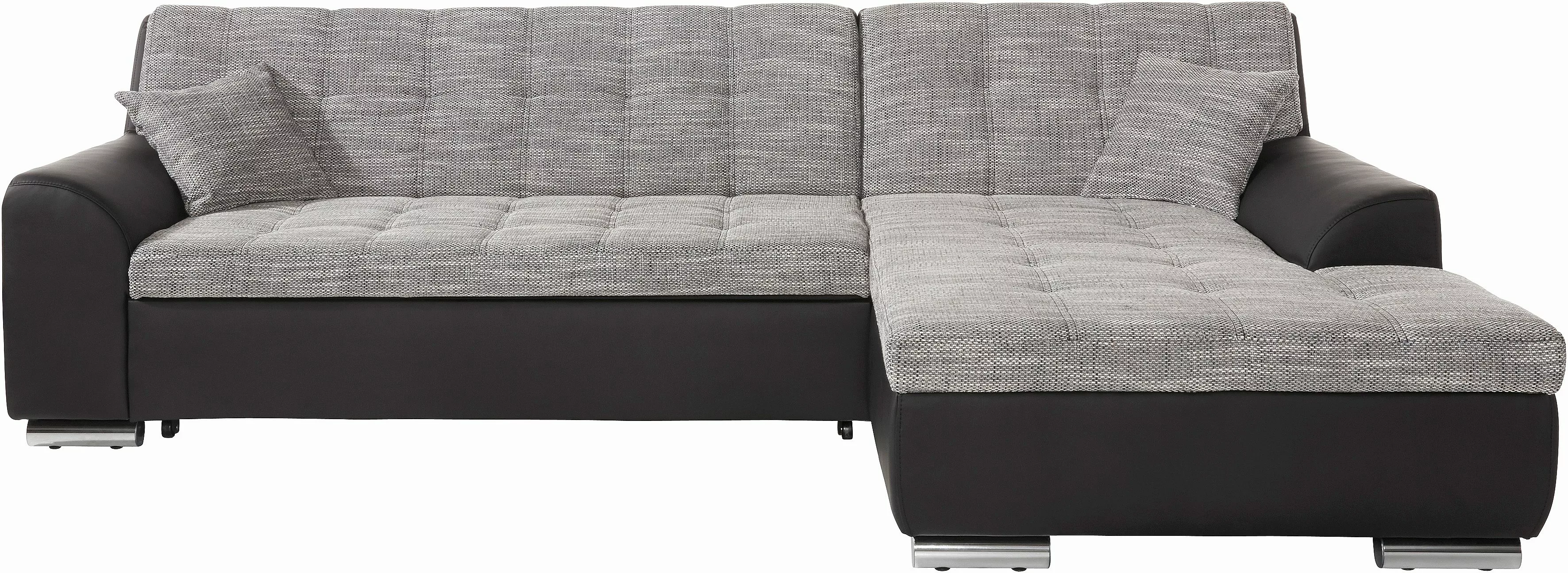 DOMO collection Ecksofa "NMoric incl. Zierkissen B/T/H: 273/216/80 cm L-For günstig online kaufen