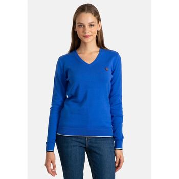 Jacey Quinn  Sweatshirt V-Neck With Arm Patch Pullover günstig online kaufen