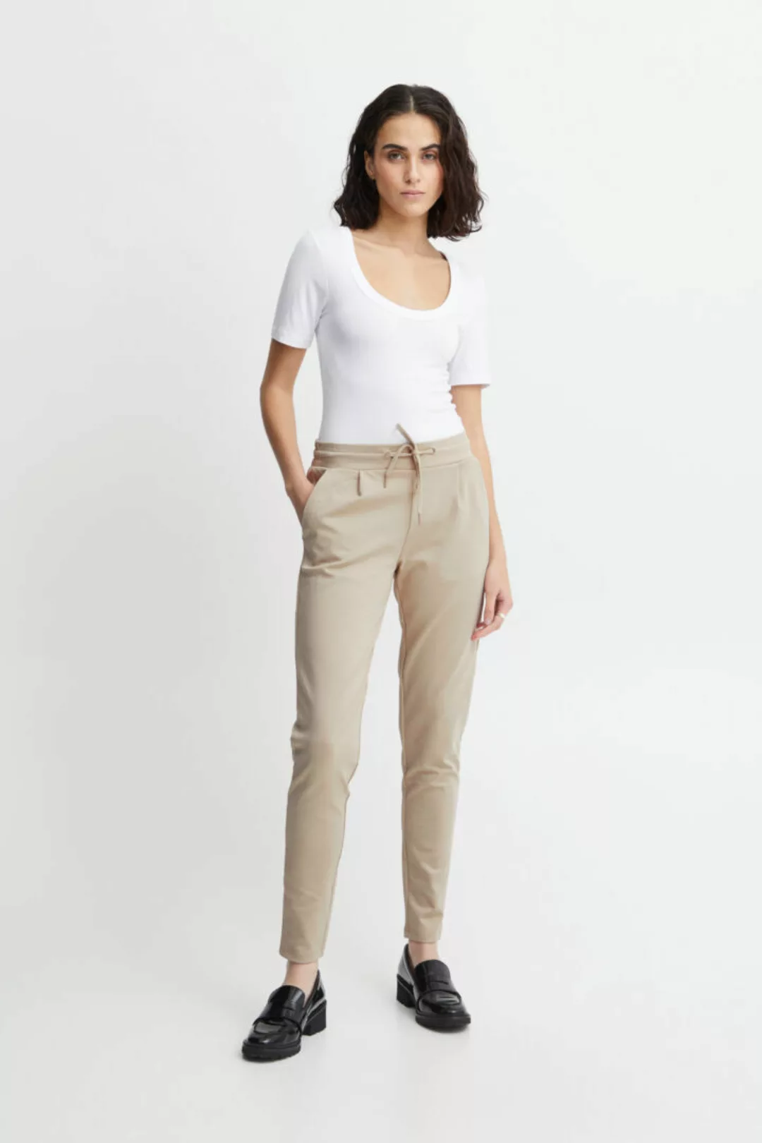 Ichi Bundfaltenhose Kate (1-tlg) Plain/ohne Details günstig online kaufen