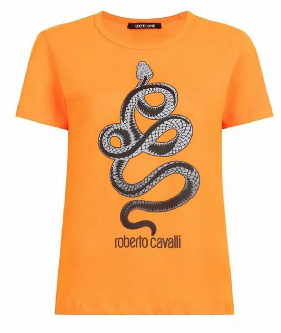 roberto cavalli T-Shirt ROBERTO CAVALLI PRINT MONOGRAM COTTON T-SHIRT TOP L günstig online kaufen