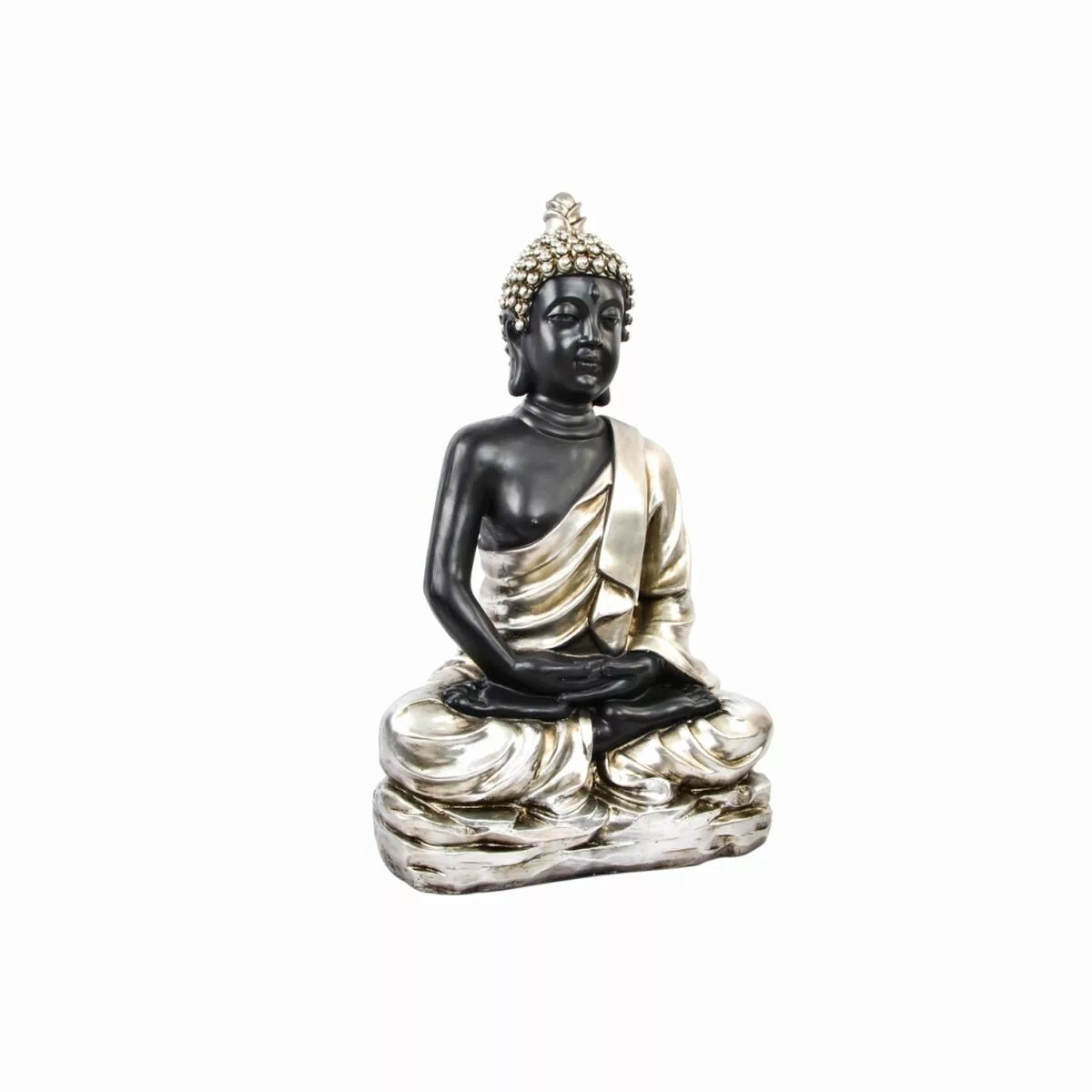 Deko-figur Dkd Home Decor Silberfarben Schwarz Buddha Harz Orientalisch (80 günstig online kaufen