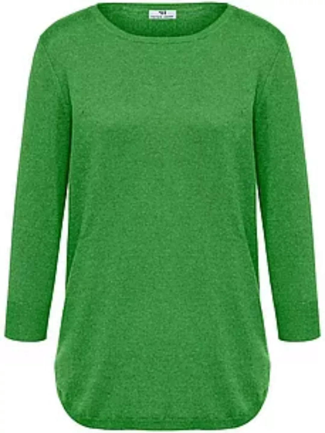 Rundhals-Pullover aus Seide und Kaschmir Peter Hahn Seide/Kaschmir grün günstig online kaufen