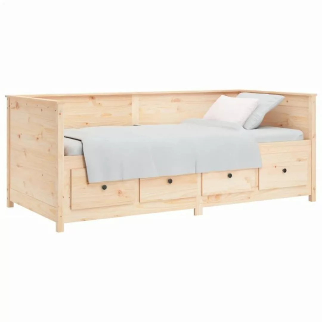 furnicato Bett Tagesbett 75x190 cm Massivholz Kiefer (1-tlg) günstig online kaufen