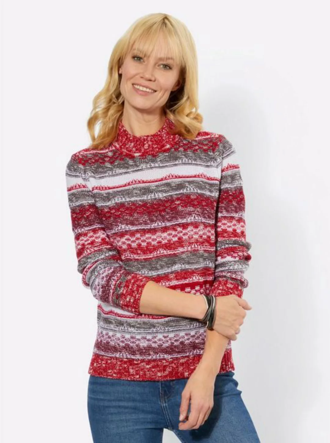 Witt Strickpullover Stehkragenpullover günstig online kaufen