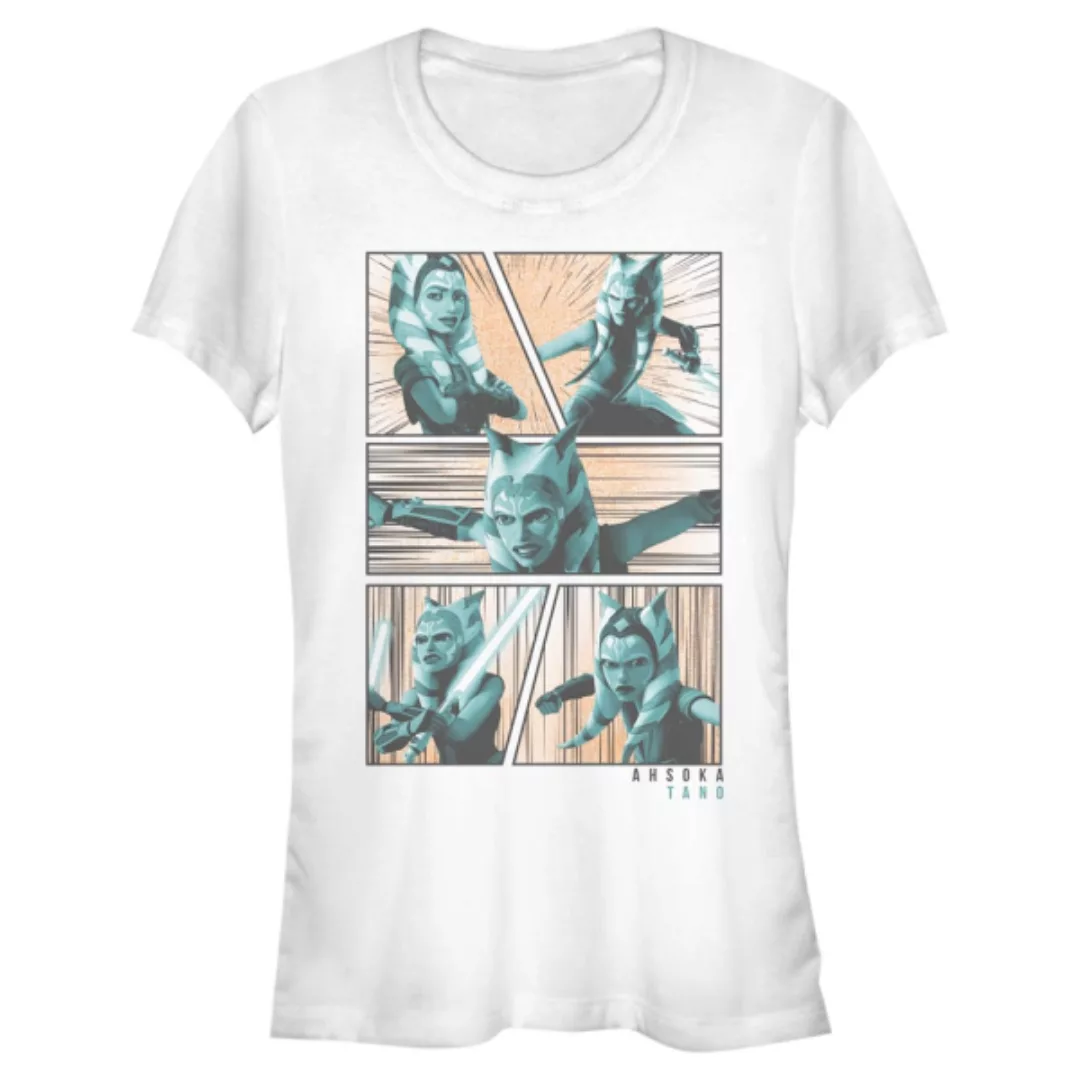Star Wars - The Clone Wars - Ahsoka Panels - Frauen T-Shirt günstig online kaufen