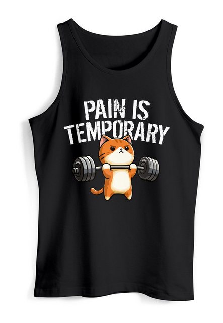 MoonWorks Tanktop Herren Tanktop Fitness Sport Gym Bodybuilding Katze Spruc günstig online kaufen