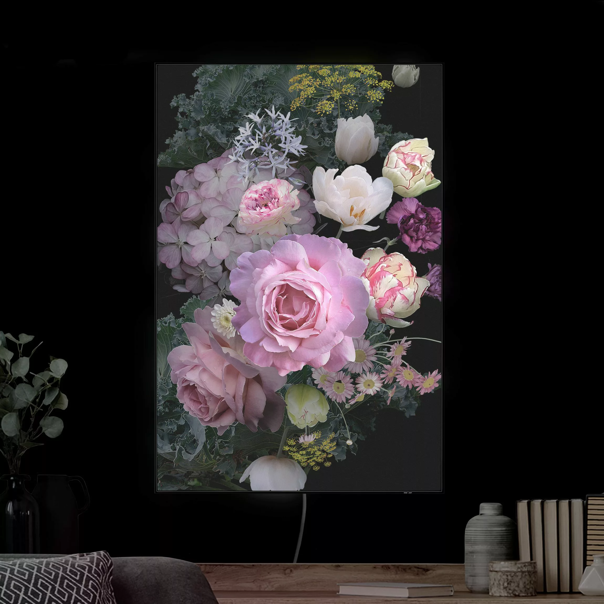 LED-Wechselbild Rosentraum Bouquet günstig online kaufen