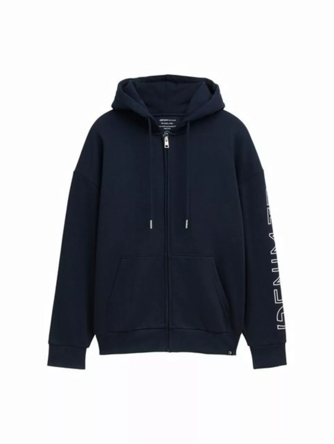 TOM TAILOR Denim Sweatjacke Relaxed Hoodie Jacke mit Logoprints günstig online kaufen