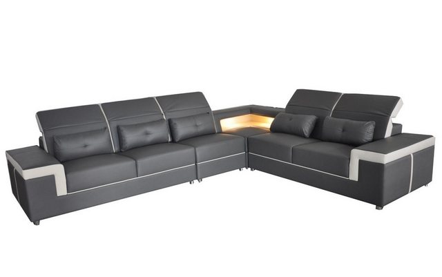 Xlmoebel Sofa Luxuriöse Ecksofa-Garnitur aus Leder mit Polstercouch und, He günstig online kaufen