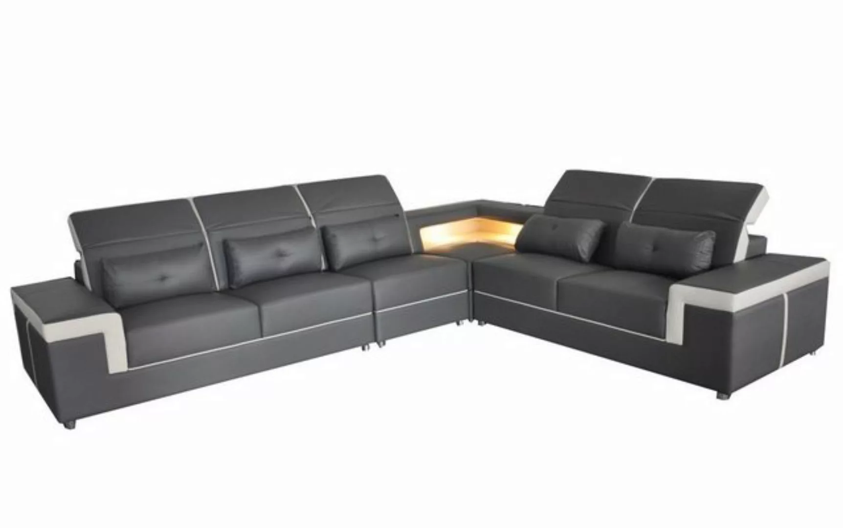 Xlmoebel Ecksofa Wohnzimmer Ecksofa mit Polsterung und modernem Design in L günstig online kaufen