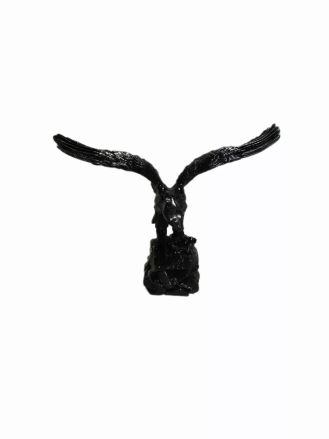 Skulptur Adler Schwarz Marmoroptik günstig online kaufen