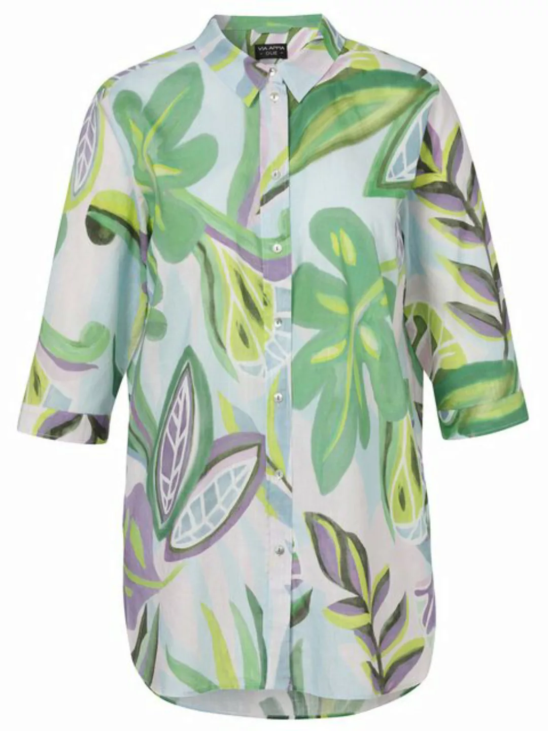 VIA APPIA DUE Klassische Bluse mit floralem Print günstig online kaufen