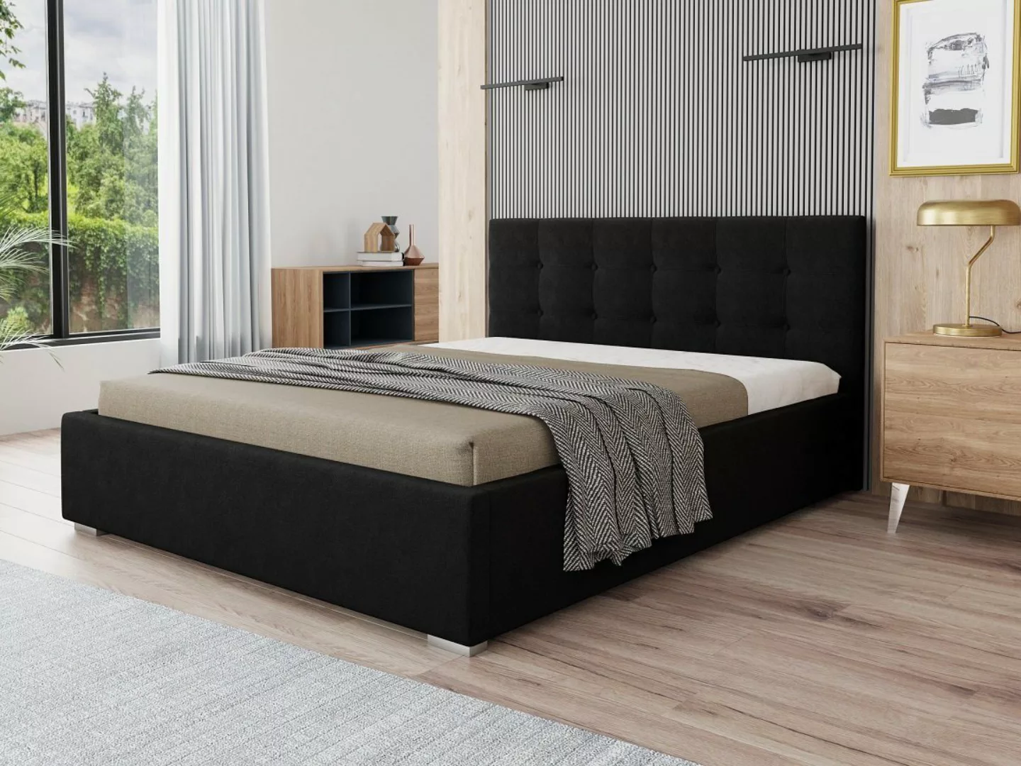 Deine Möbel 24 Polsterbett AMARO Bett Ehebett inkl. Bettkasten und Lattenro günstig online kaufen