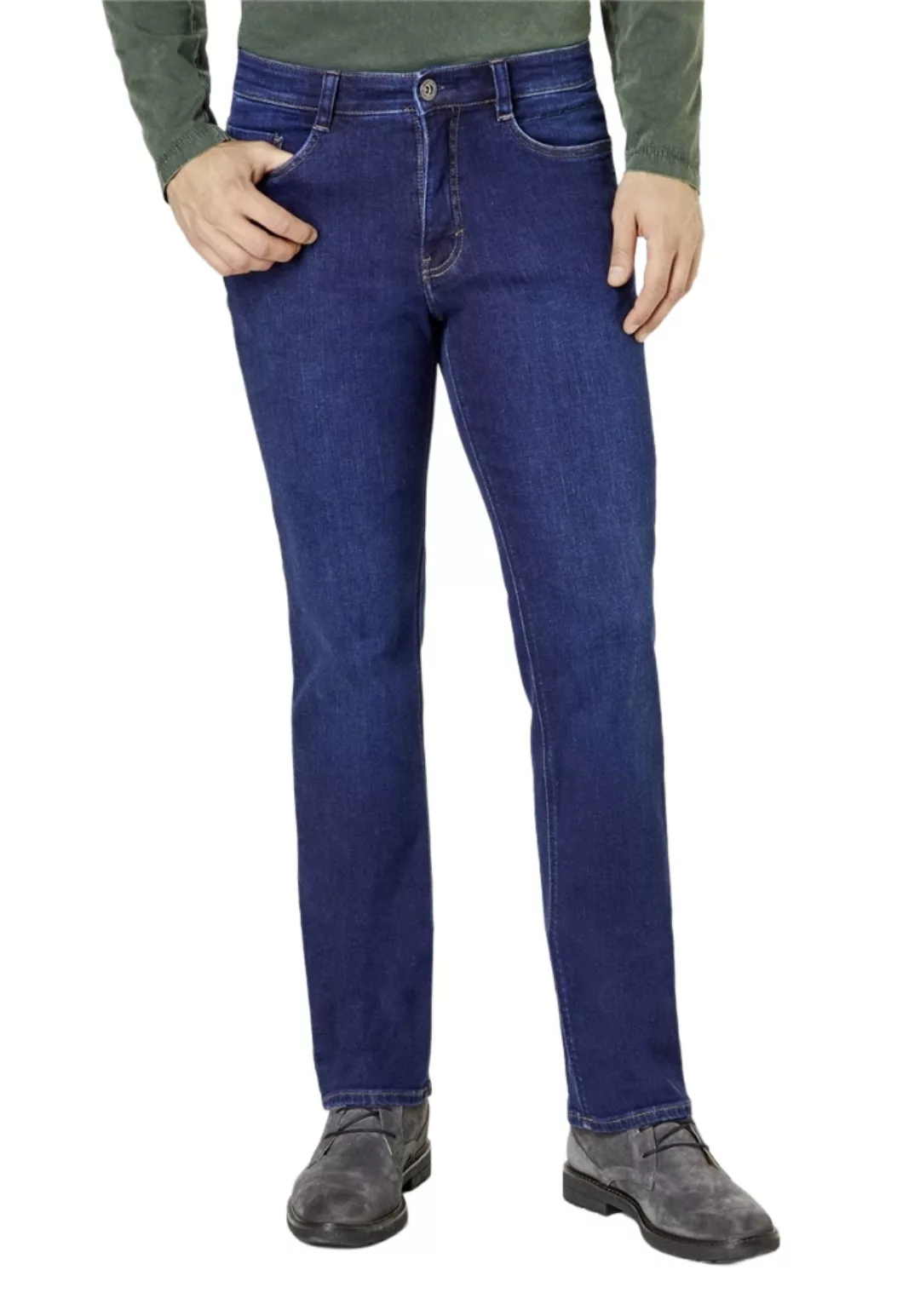 Paddock`s Herren Jeans RANGER - Slim Fit - Blau - Blue Black Dark Stone Sof günstig online kaufen