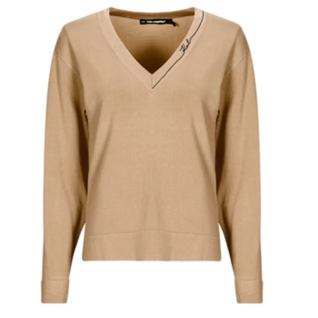 Karl Lagerfeld  Pullover LIGHT V-NECK KNIT SWEATER günstig online kaufen