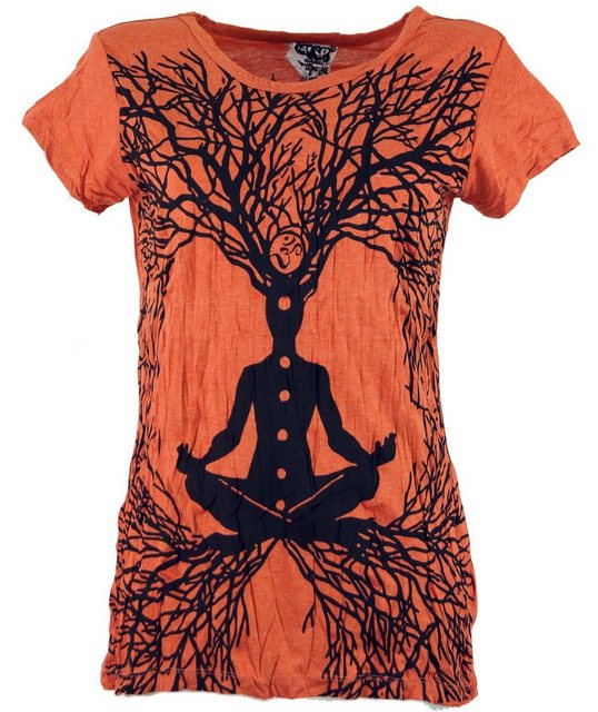 Guru-Shop T-Shirt Sure T-Shirt Meditation Chakra Buddha -.. Goa Style, alte günstig online kaufen