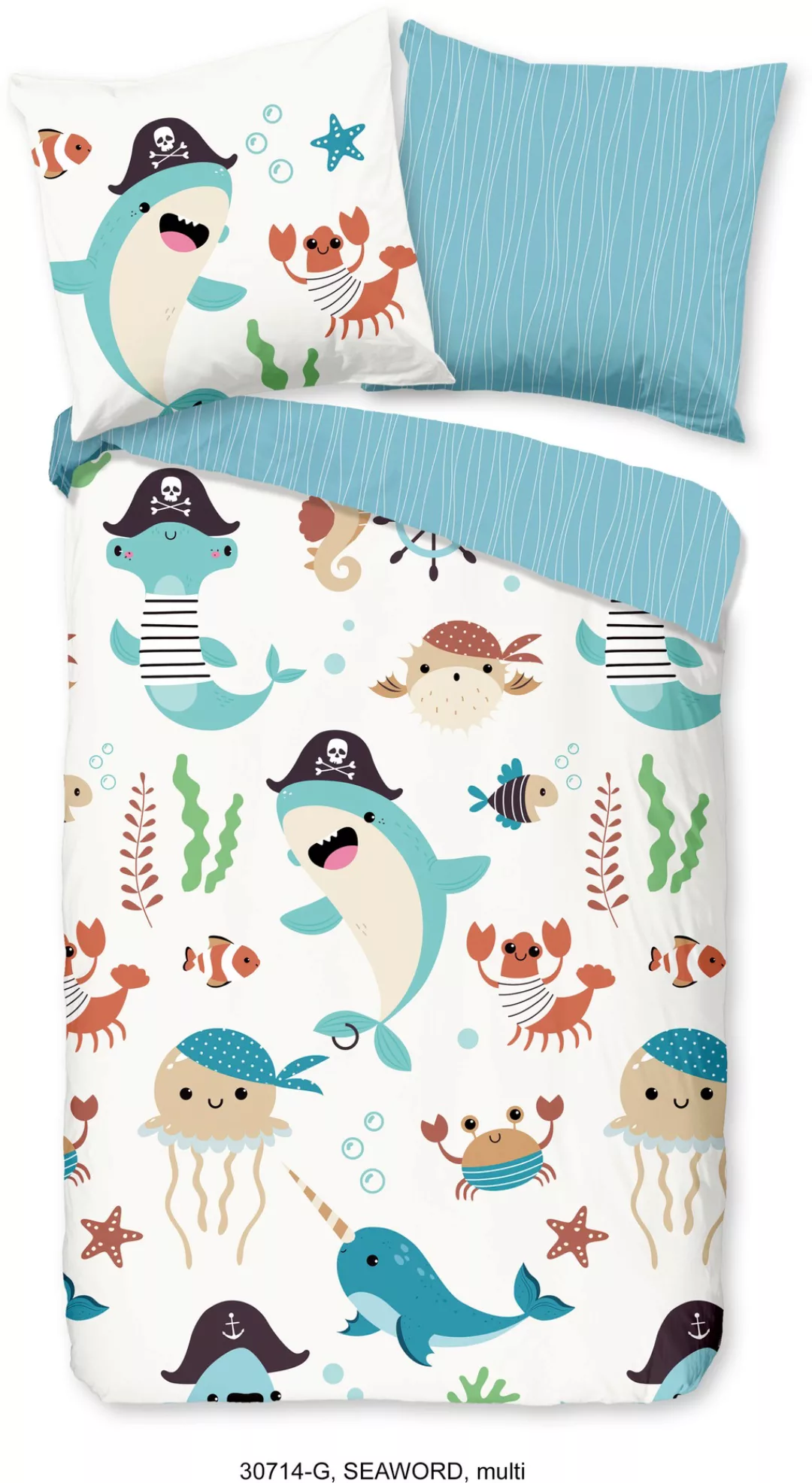 good morning Kinderbettwäsche »Seaworlds«, 100% Baumwolle günstig online kaufen