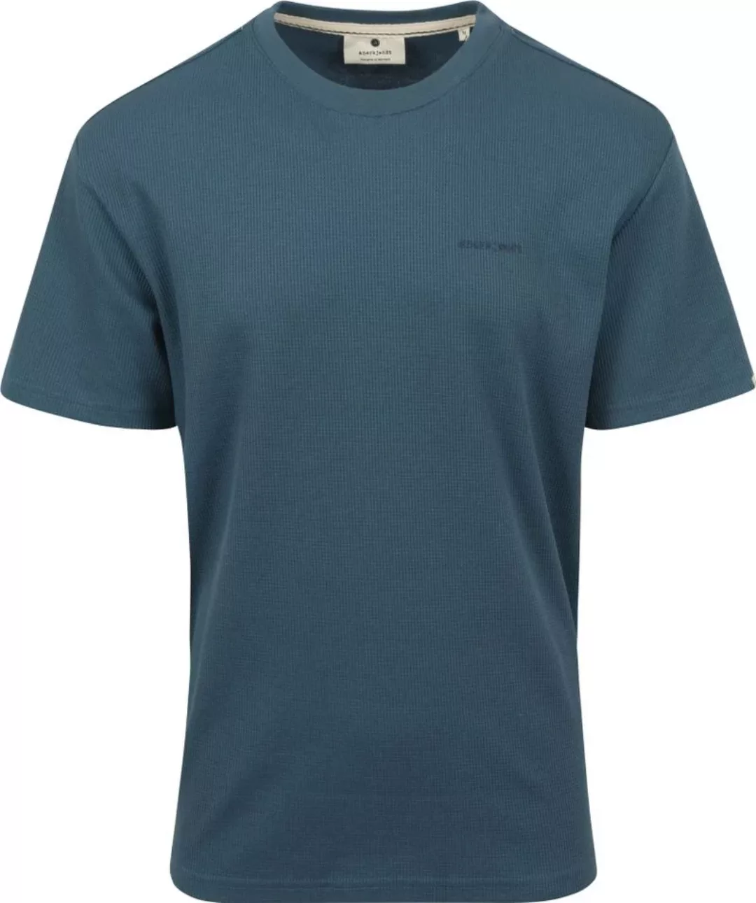 Anerkjendt Kikki Waffle T-shirt Blau - Größe L günstig online kaufen