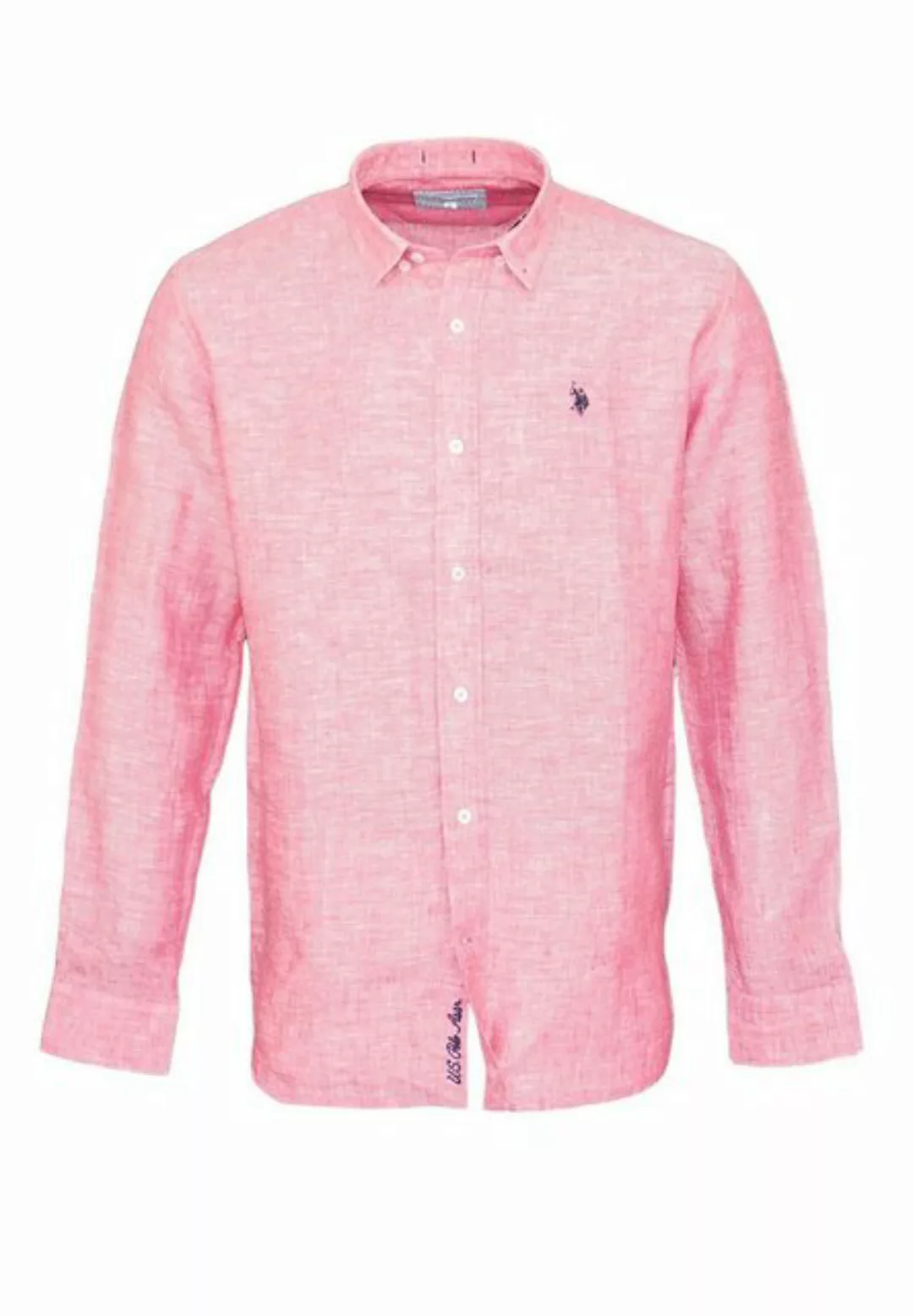 U.S. Polo Assn Langarmhemd Shirt Leinenhemd Button Down Linenshirt günstig online kaufen