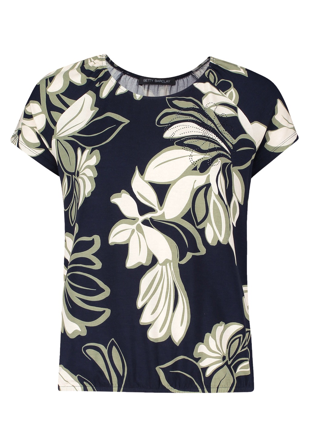 Betty Barclay Kurzarmshirt "Betty Barclay Damen Printshirt mit Gummizug", ( günstig online kaufen