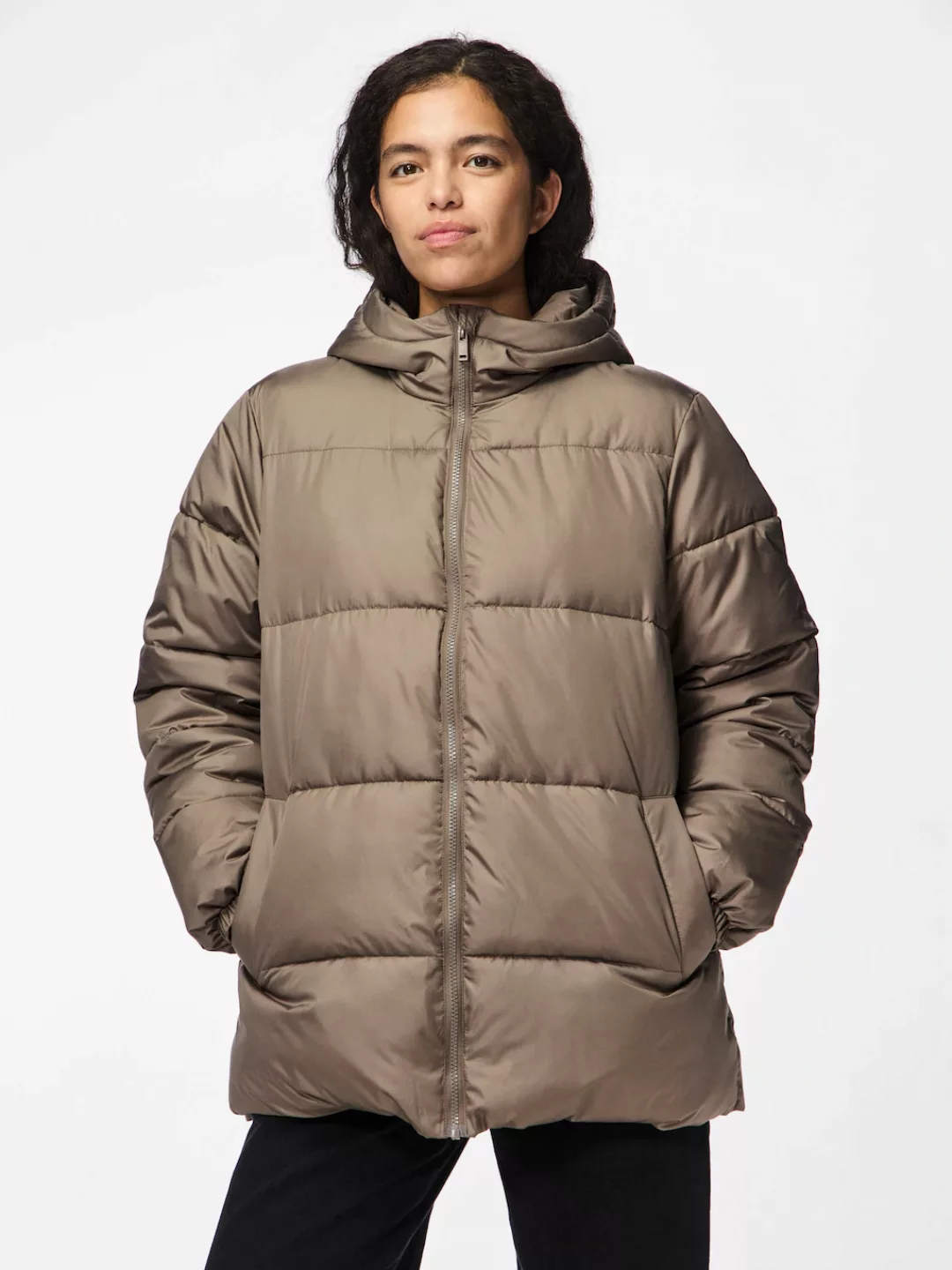 pieces Steppjacke "PCMADDIE PUFFER JACKET NOOS BC", mit Kapuze günstig online kaufen