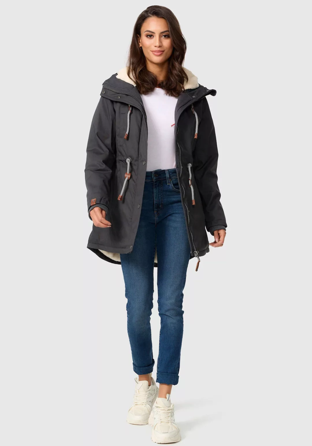 Navahoo Winterjacke "Ireliaa", mit warmen Teddyfell günstig online kaufen