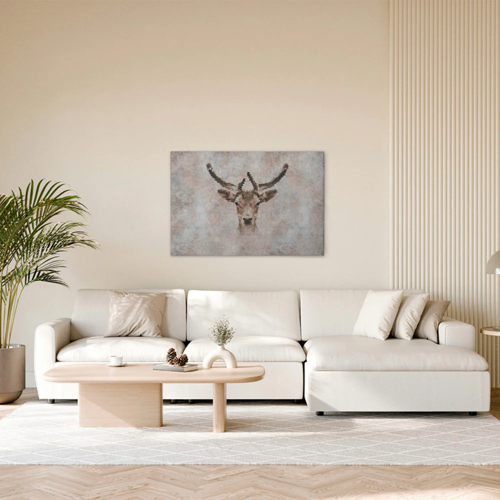 A.S. Création Leinwandbild "Big Three 3 - Wandbild Grau Beige Braun Keilrah günstig online kaufen