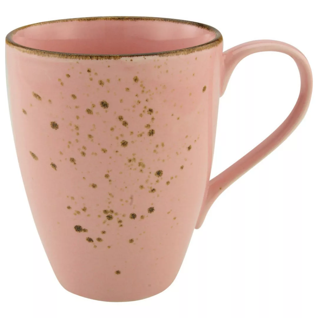 CreaTable Kaffeebecher NATURE COLLECTION rosa Steinzeug günstig online kaufen