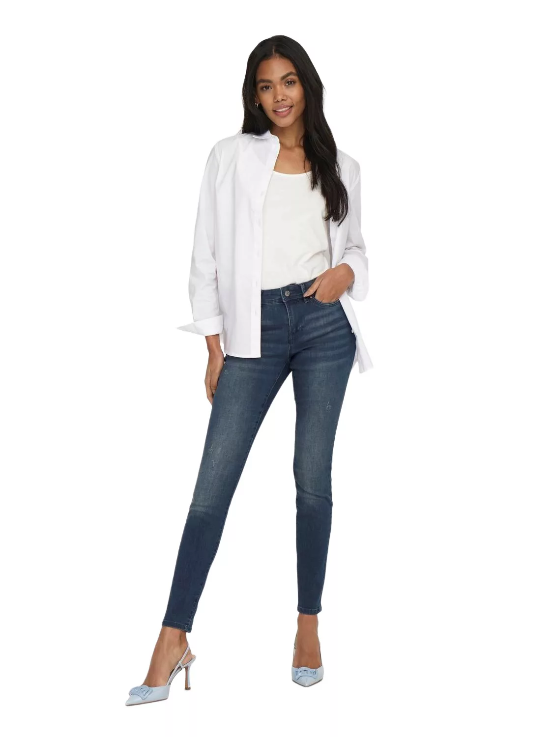 ONLY Skinny-fit-Jeans ONLWAUW LIFE MID SK DNM günstig online kaufen