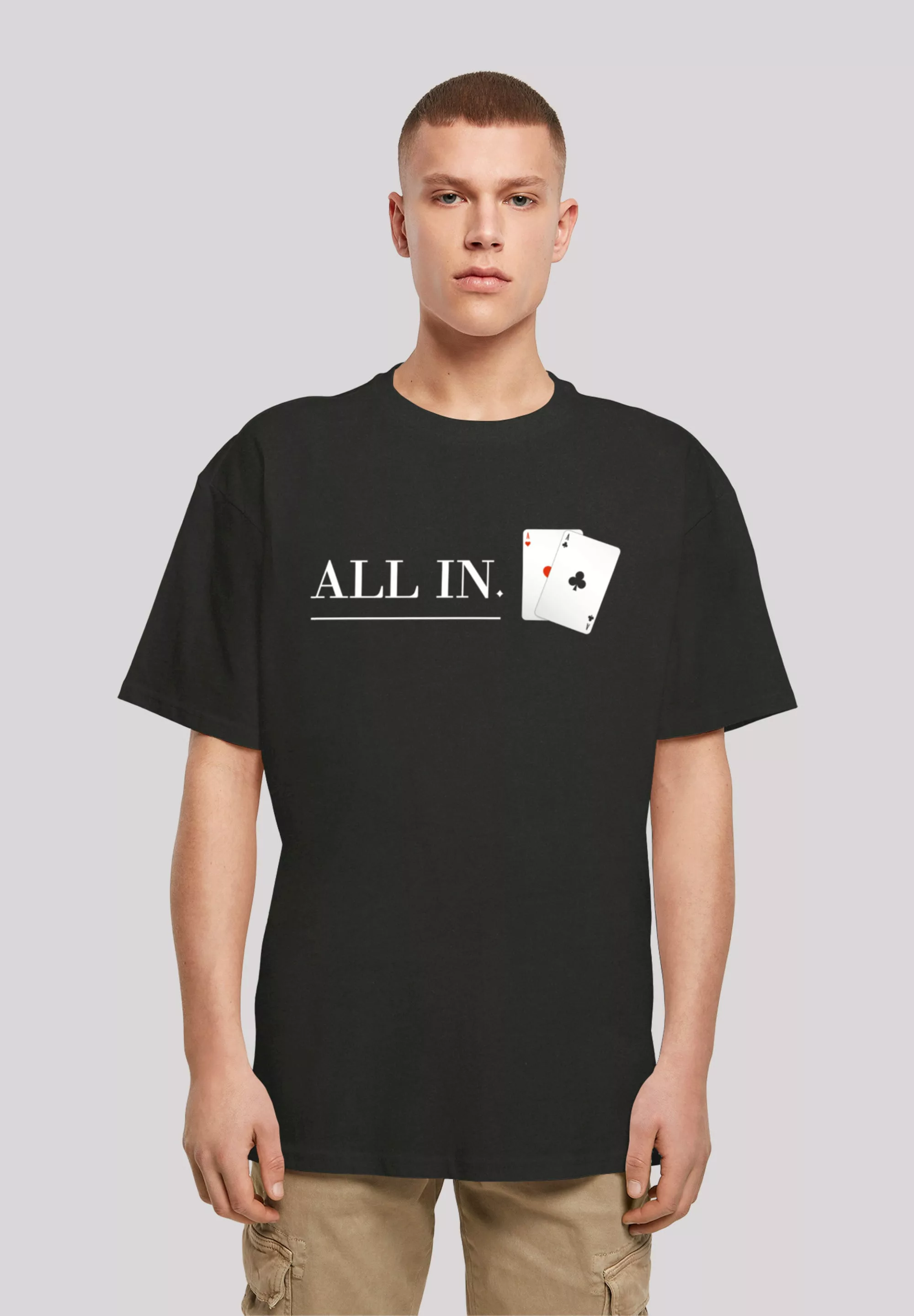 F4NT4STIC T-Shirt "Poker All In Karten", Print günstig online kaufen