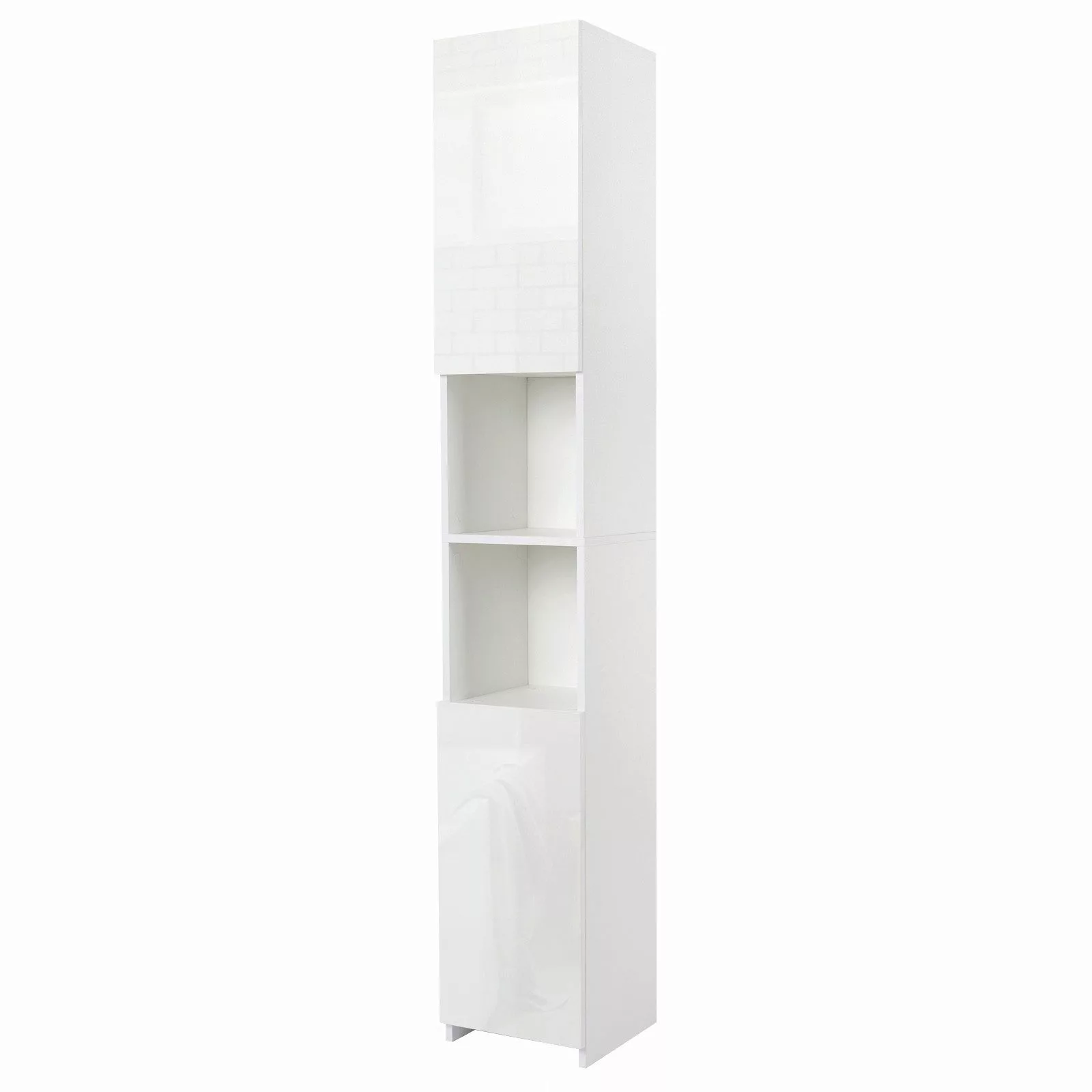 Mondeer Hochschrank Badschrank mit 2 Hochglanz günstig online kaufen