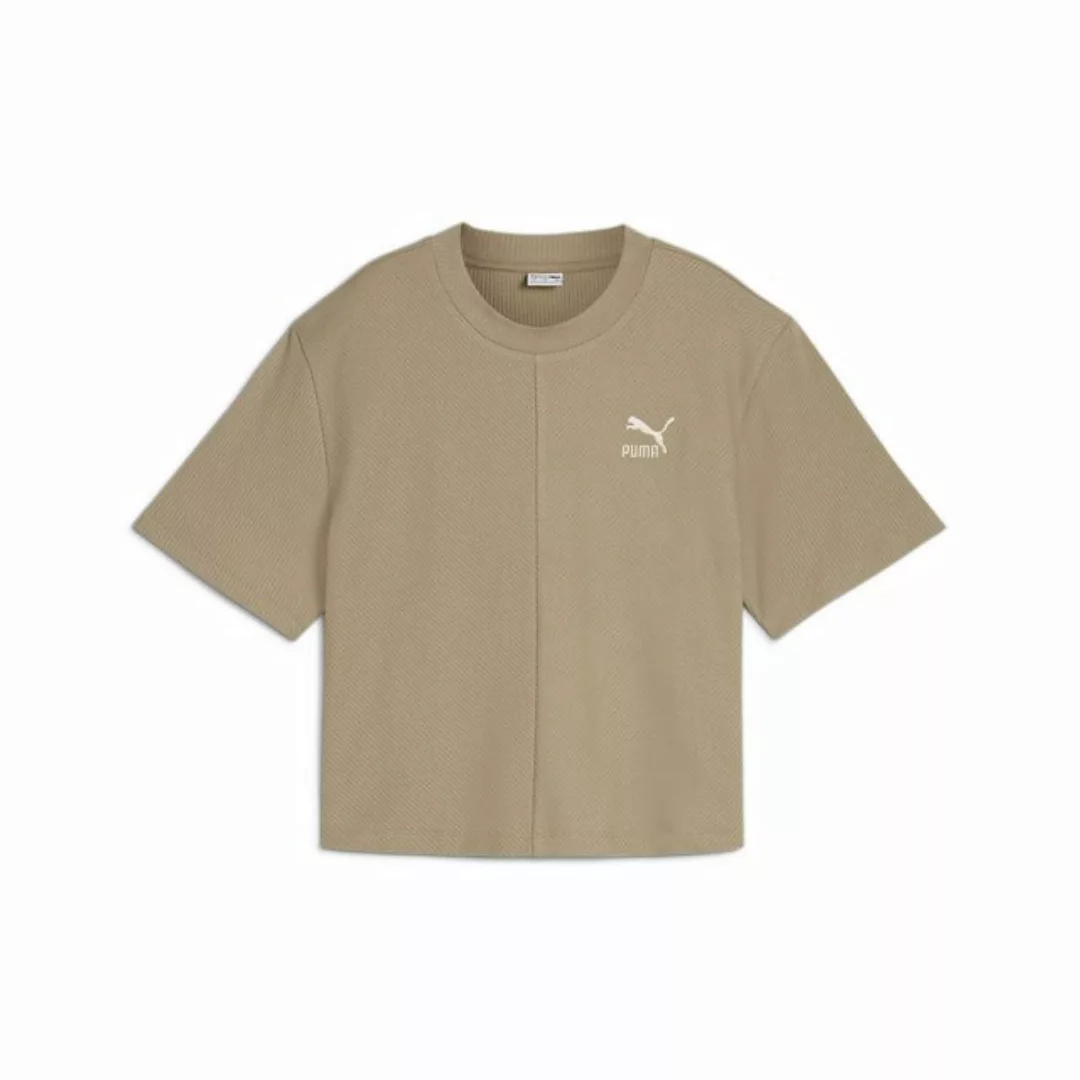 PUMA T-Shirt CLASSICS Geripptes Relaxed T-Shirt Damen günstig online kaufen
