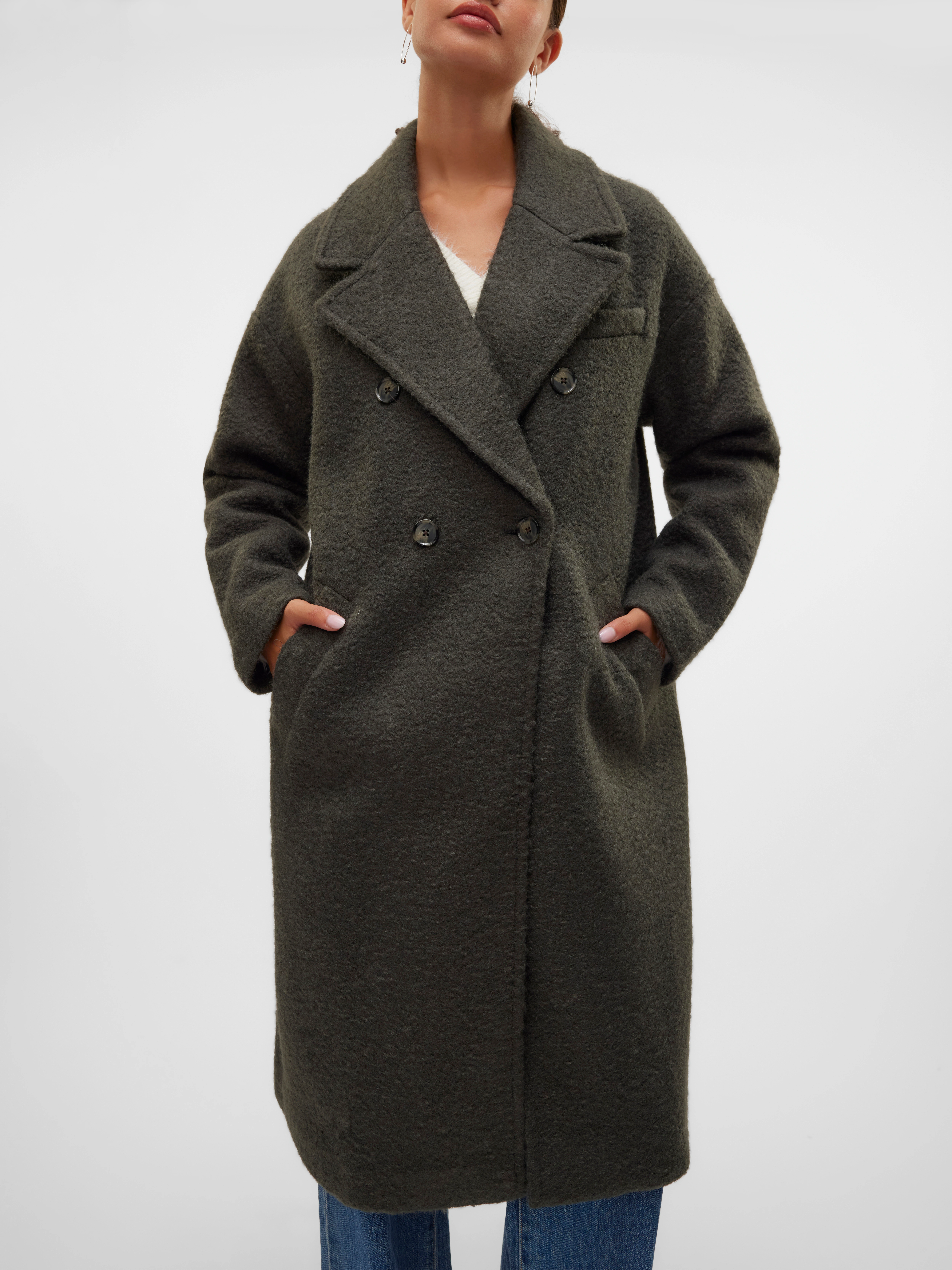 Vero Moda Langmantel "VMELITEERIKA LONG COAT BOO" günstig online kaufen