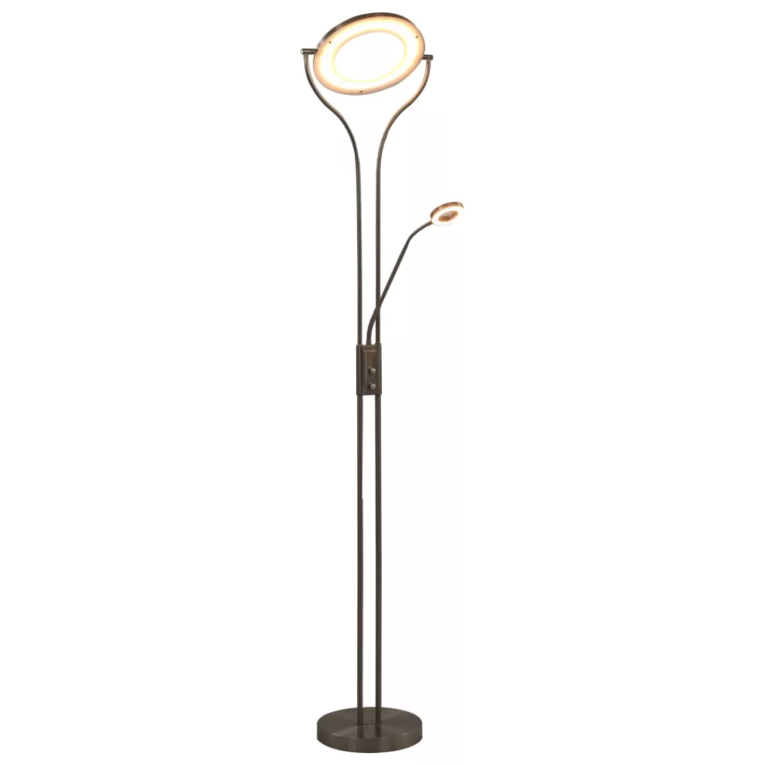 Stehlampe 18 W Silbern 180 Cm Dimmbar günstig online kaufen