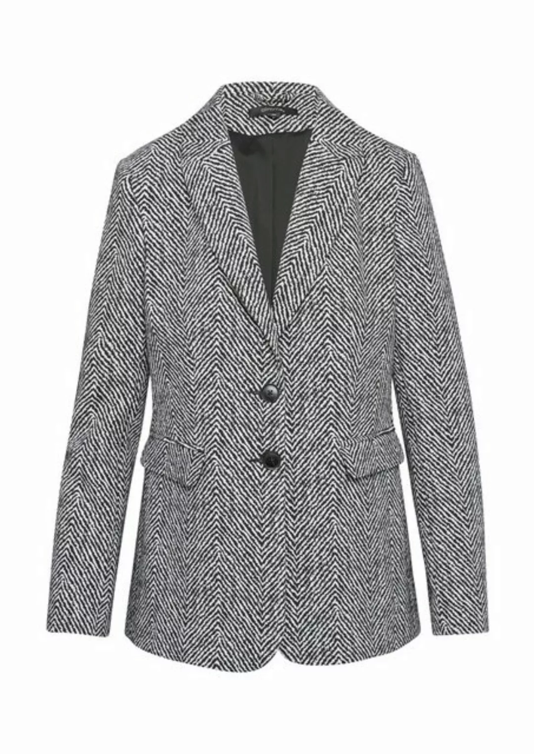 Comma Blusenblazer Antaillierter Blazer aus Jacquard günstig online kaufen