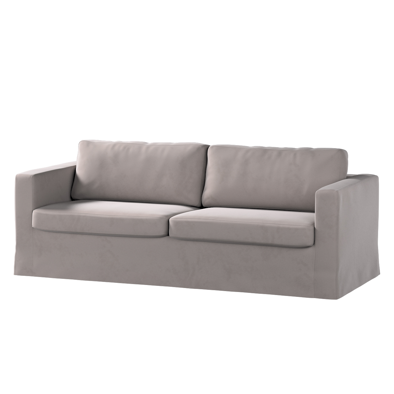 Bezug für Karlstad 3-Sitzer Sofa nicht ausklappbar, lang, mocca, Bezug für günstig online kaufen