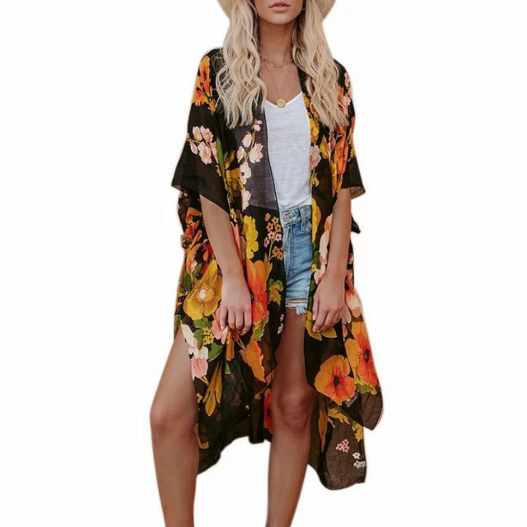 RUZU UG Strickjacke Strand-Sonnenschutz-Cardigan-Jacke,lange Überdeckung günstig online kaufen