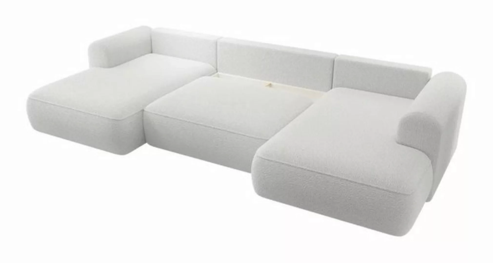 DB-Möbel Wohnlandschaft "GRAND" U-Form-Sofa mit Schlaffunktion, Bettkasten, günstig online kaufen