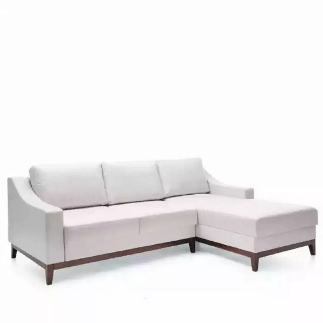 JVmoebel Ecksofa Weiß L Form Sofa Polster Wohnlandschaft Design Ecksofa Tex günstig online kaufen