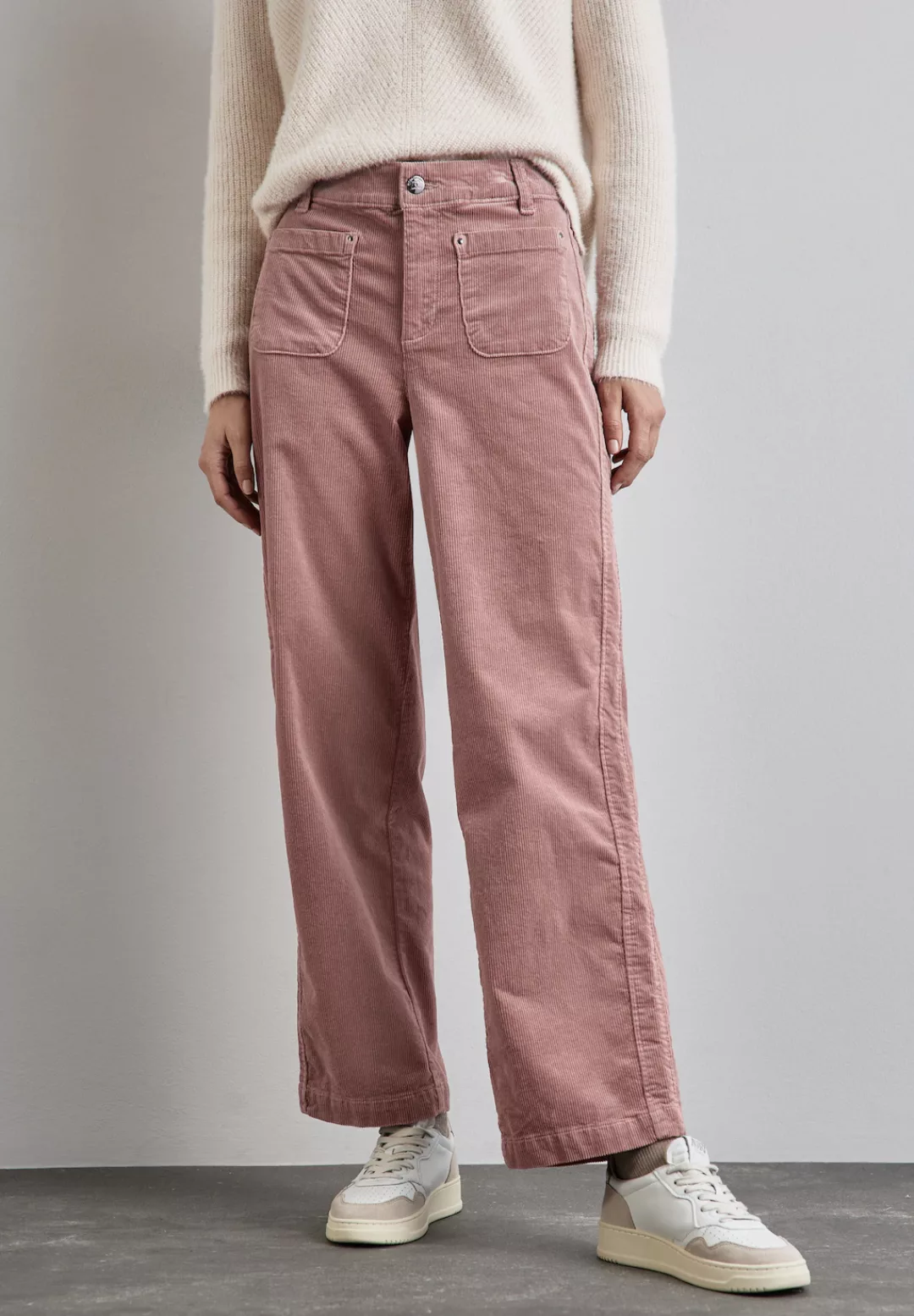 STREET ONE Cordhose, High Waist günstig online kaufen