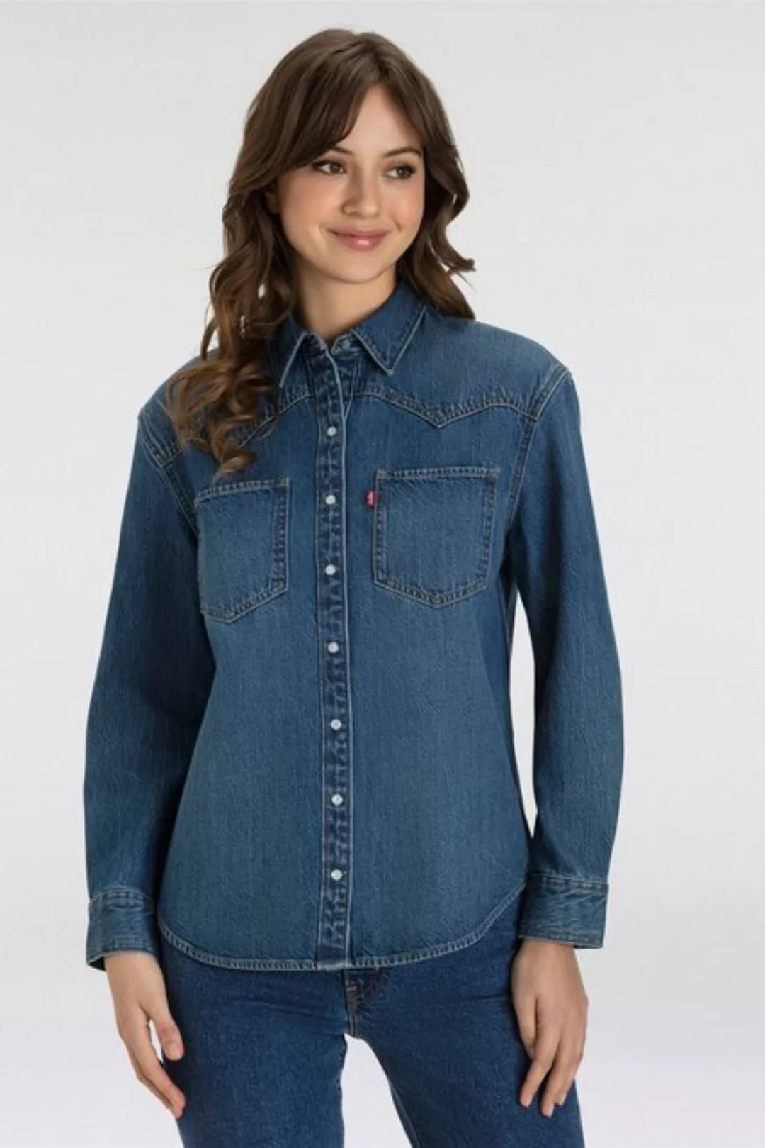 Levi's® Jeansbluse TEODORA WESTERN SHIRT mit Druckknöpfen günstig online kaufen