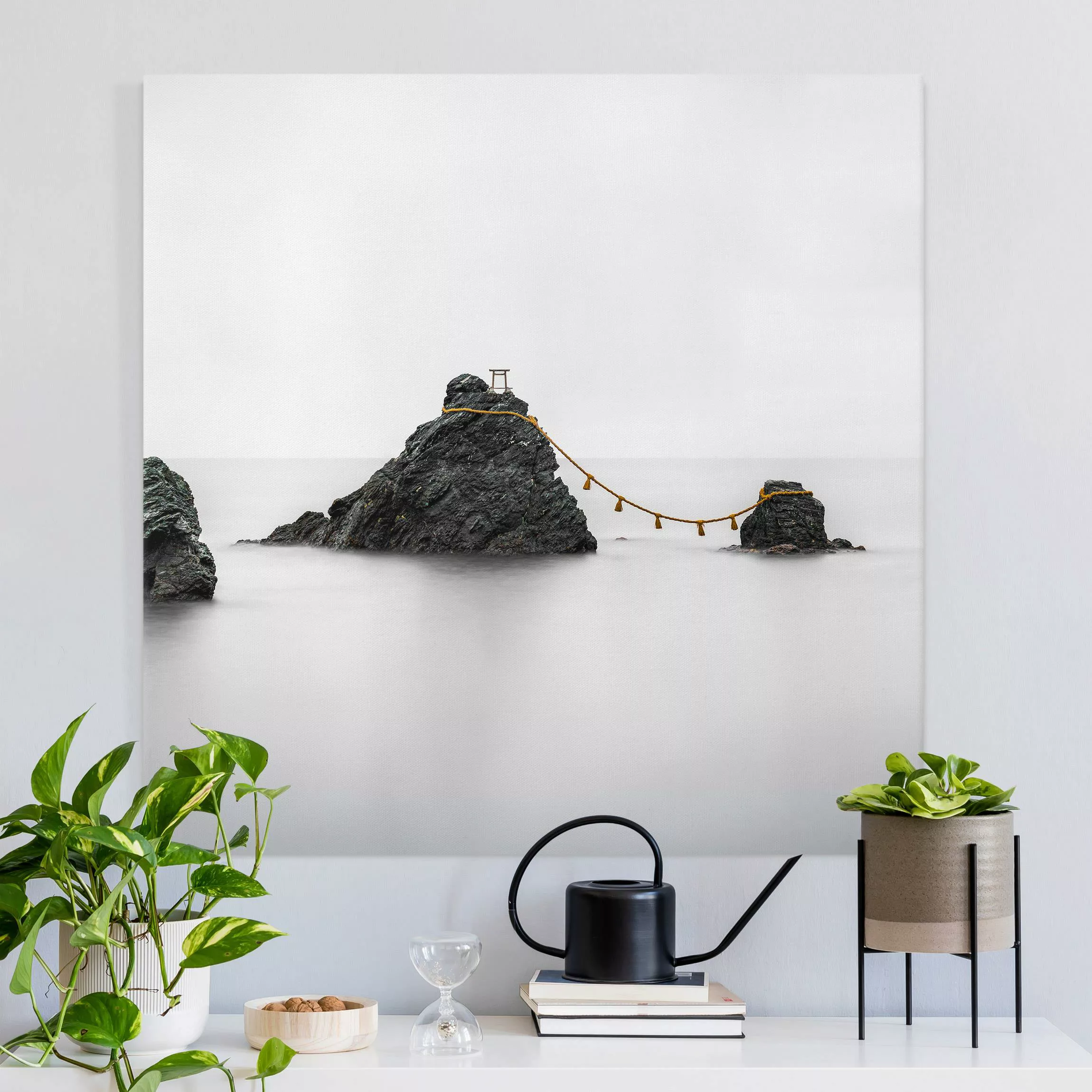 Leinwandbild Meoto Iwa - die verheirateten Felsen günstig online kaufen