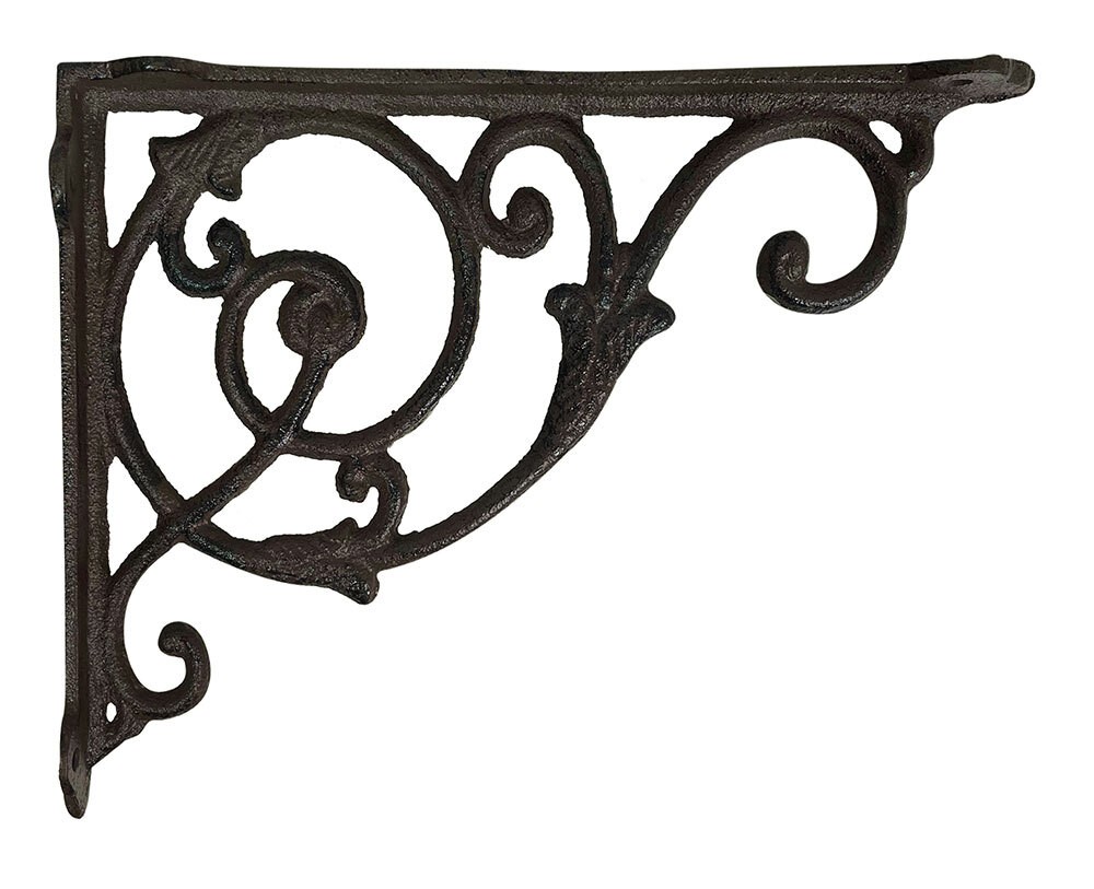 Regalträger Jugendstil Regalhalter Regalwinkel Gusseisen Antik Braun 18x22c günstig online kaufen