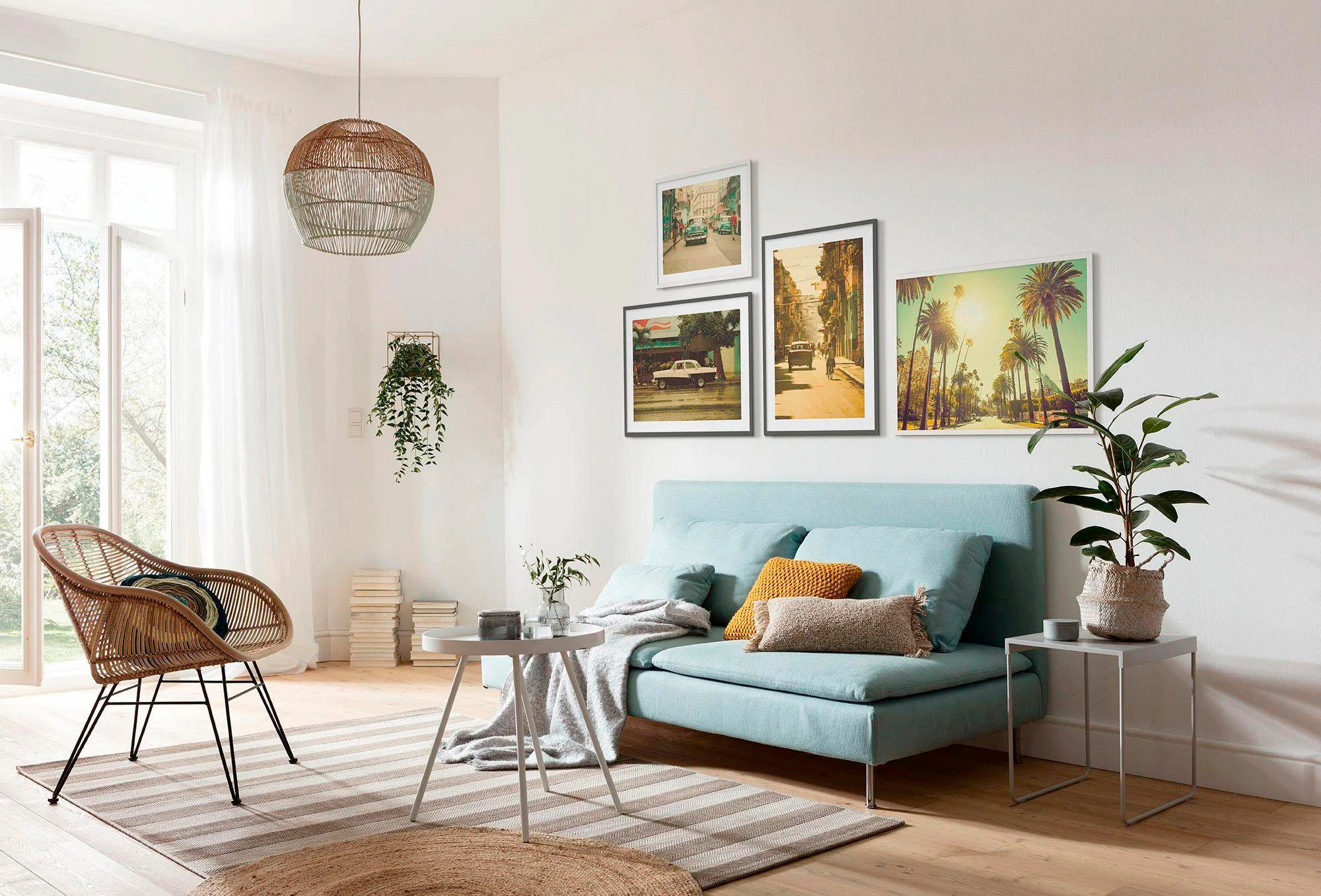 Komar Bild "Palm Alley", Städte, (1 St.), Wandbild zur Dekoration - ohne Ra günstig online kaufen