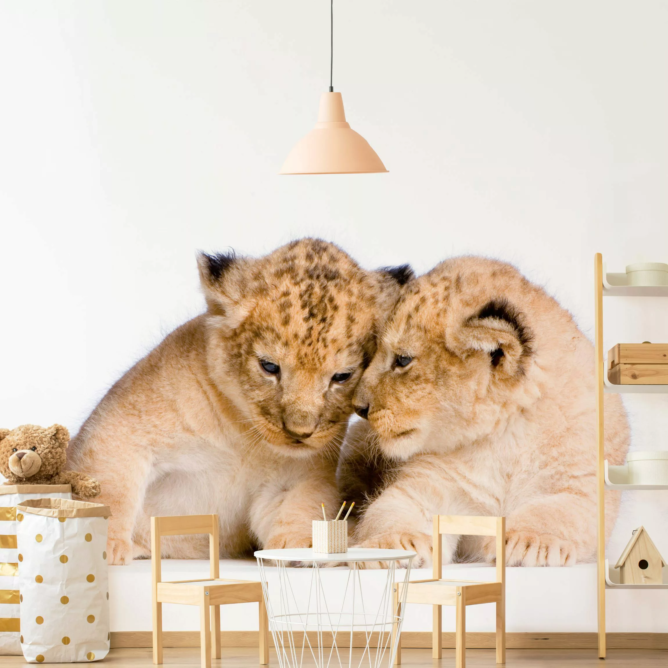 Fototapete Two Lion Babys günstig online kaufen