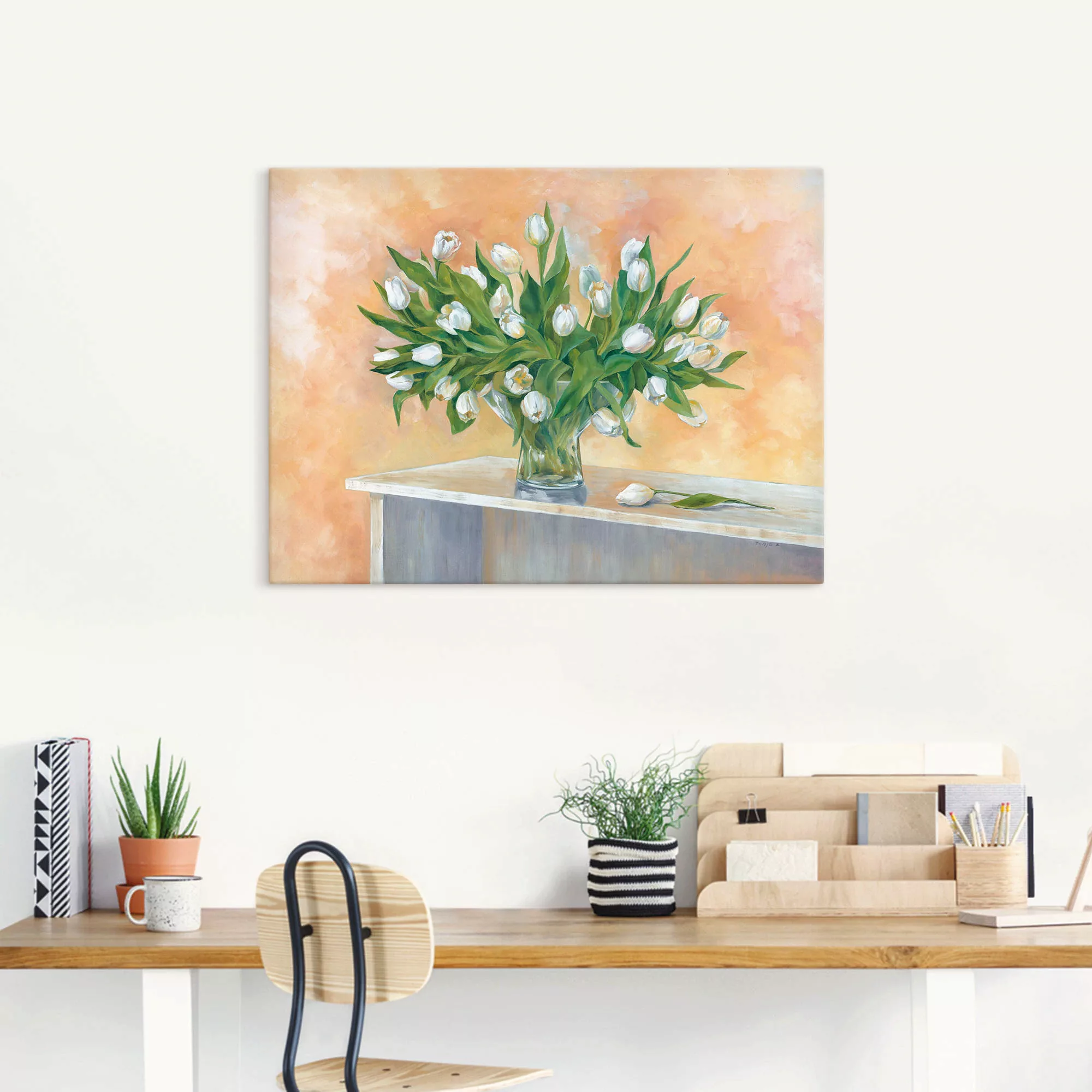 Artland Wandbild »Weiße Tulpen«, (1 St.) günstig online kaufen
