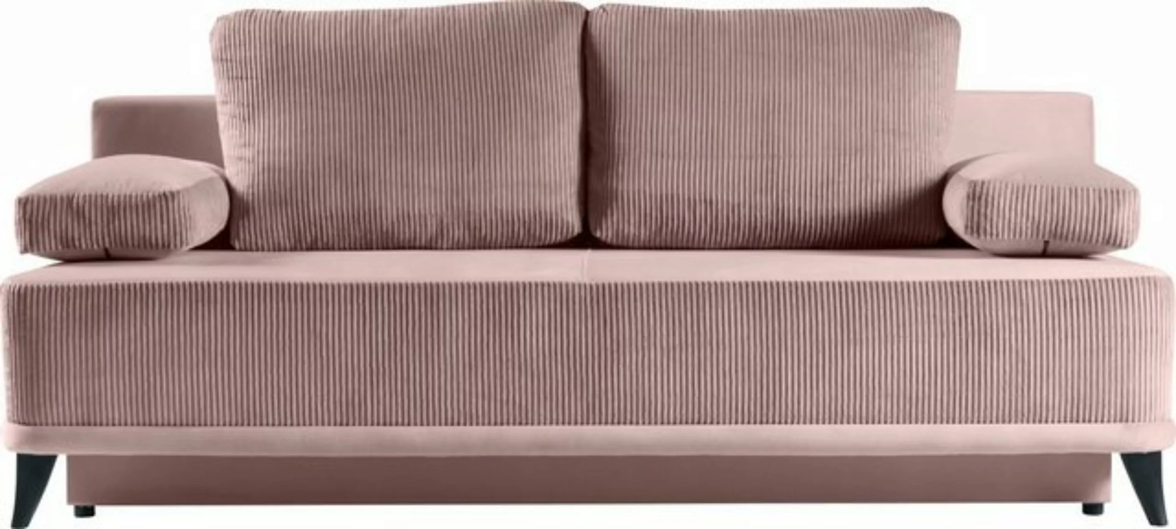 WERK2 Schlafsofa Rosso, 2-Sitzer Sofa und Schlafcouch mit Federkern & Bettk günstig online kaufen